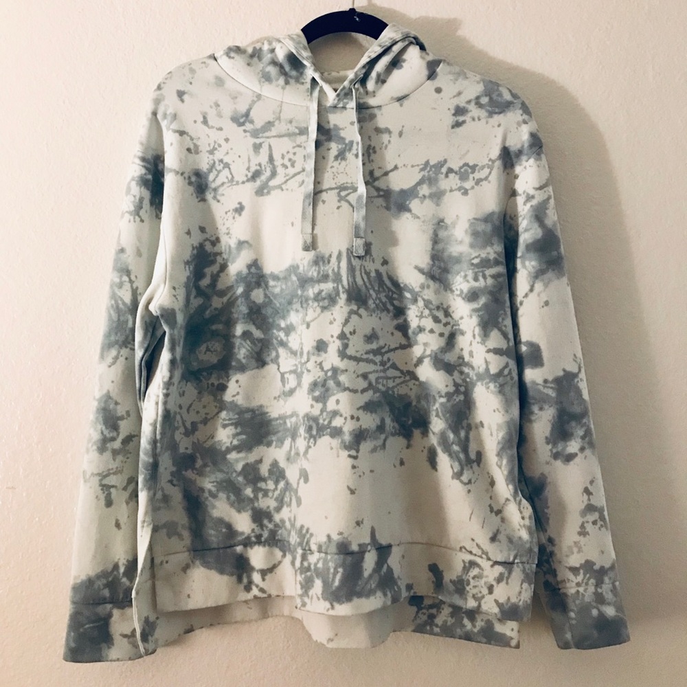 Handmade Pearl Grey Tye Dye Hoodie